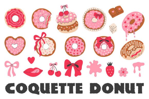 Designing with Delight: The Strategic Value of Coquette Pink Donut PNG Clipart in Modern Branding