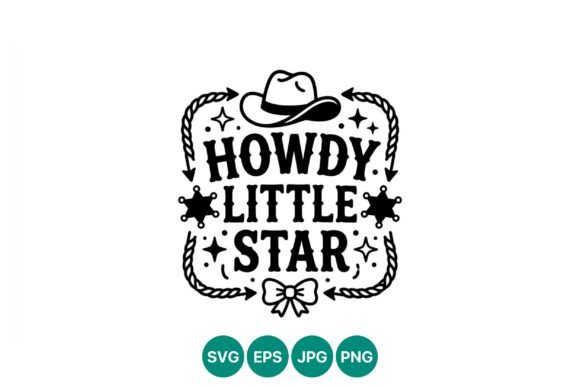Embracing the Wild West Aesthetic with the Howdy Little Star Western Cowboy Vector