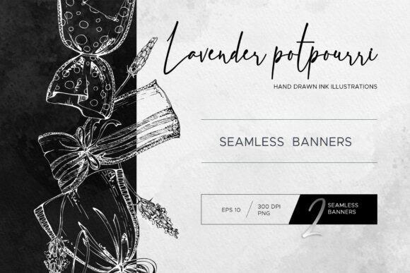 Evaluating the Inky Lavender Potpourri Seamless Banners Collection