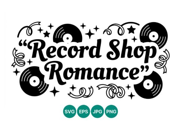 Exploring the Aesthetic Appeal of Record Shop Romance Retro Vinyl Design
