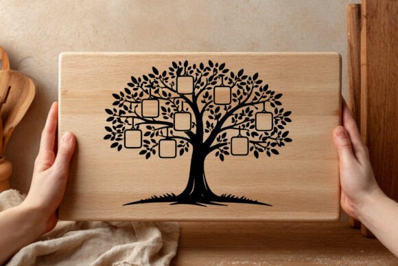 Family Tree Frame SVG Design: A Versatile Tool for Personalized Home Décor