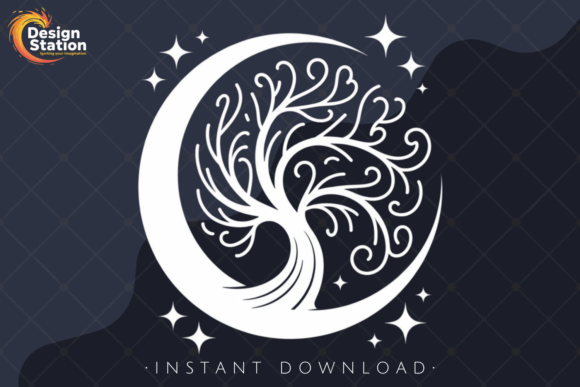 Integrating Celestial Moon Tree PNG Sublimation into Your Creative Workflow