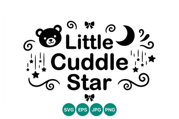 Integrating Little Cuddle Star Cute Baby Vector Into Your Creative Workflow