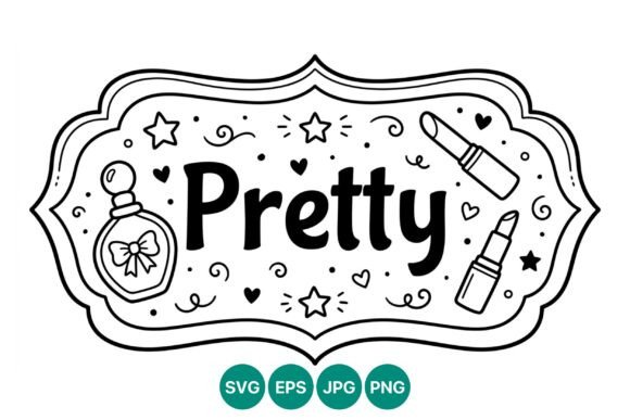 Integrating Pretty Text Vector Art with Makeup Icons into Professional Design Workflows