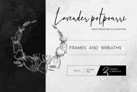 Lavender Potpourri Frames & Wreaths