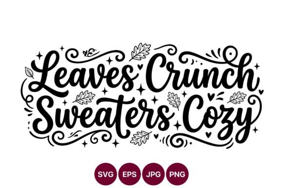 Leaves Crunch Sweaters Cozy Hand: Elevating Autumn Design with Precision and Warmth