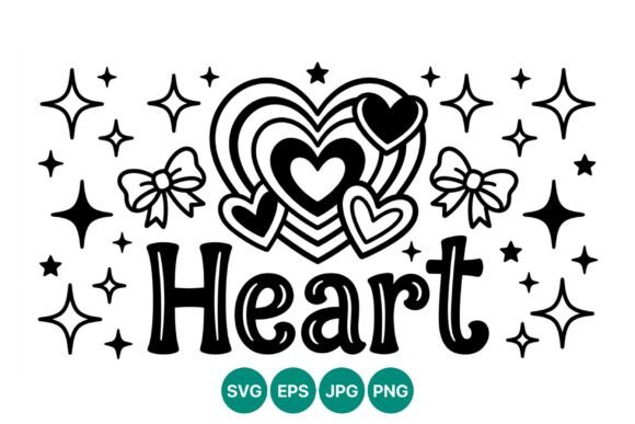 Mastering Heart Text with Layered Hearts and Stars for Professional Design Results