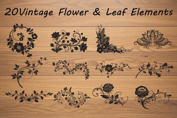 Mastering Vintage Botanical Designs with Leaf Elements SVG