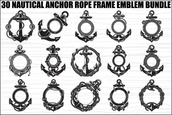 Nautical Anchor Rope SVG Bundle