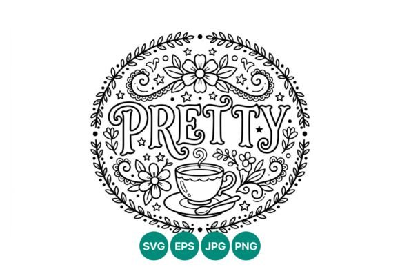 Pretty Floral Tea Cup Frame: A Versatile Digital Asset for Modern Creators