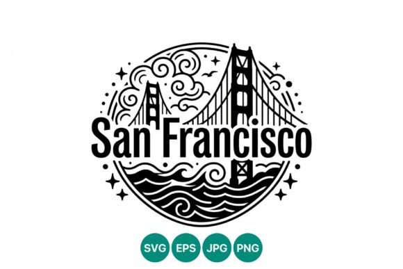 San Francisco Bridge Vector Art Design: A Versatile Asset for Modern Creators