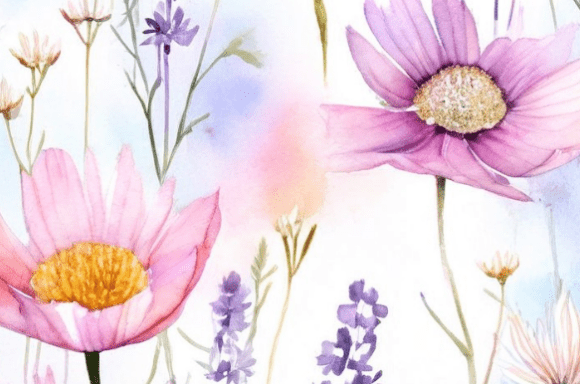 Soft Watercolor Wildflower Floral Collection: An Evaluation for Creative Projects