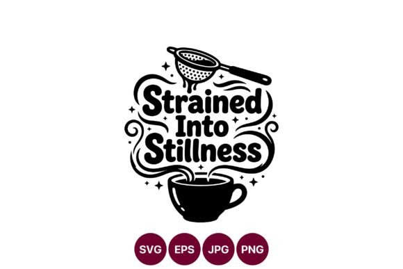Strained into Stillness Tea Cup Quote: The Art of Finding Calm in a Chaotic World