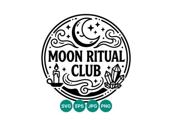 Understanding the Utility and Aesthetic of Moon Ritual Club Circle Vector Art