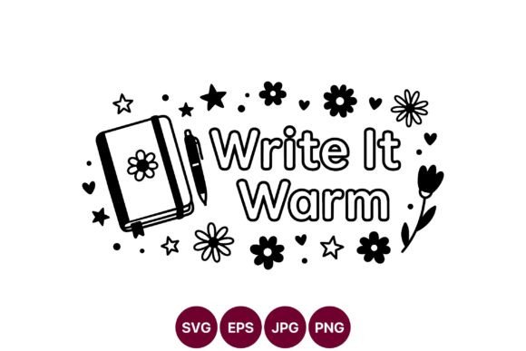 Unlocking Creative Potential with the Write It Warm Notebook Floral Vector Design