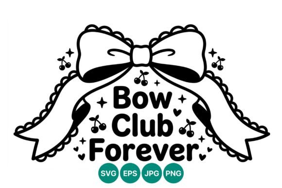 Why the Bow Club Forever Cute Bow Vector Is a Smart Addition to Your Design Toolkit